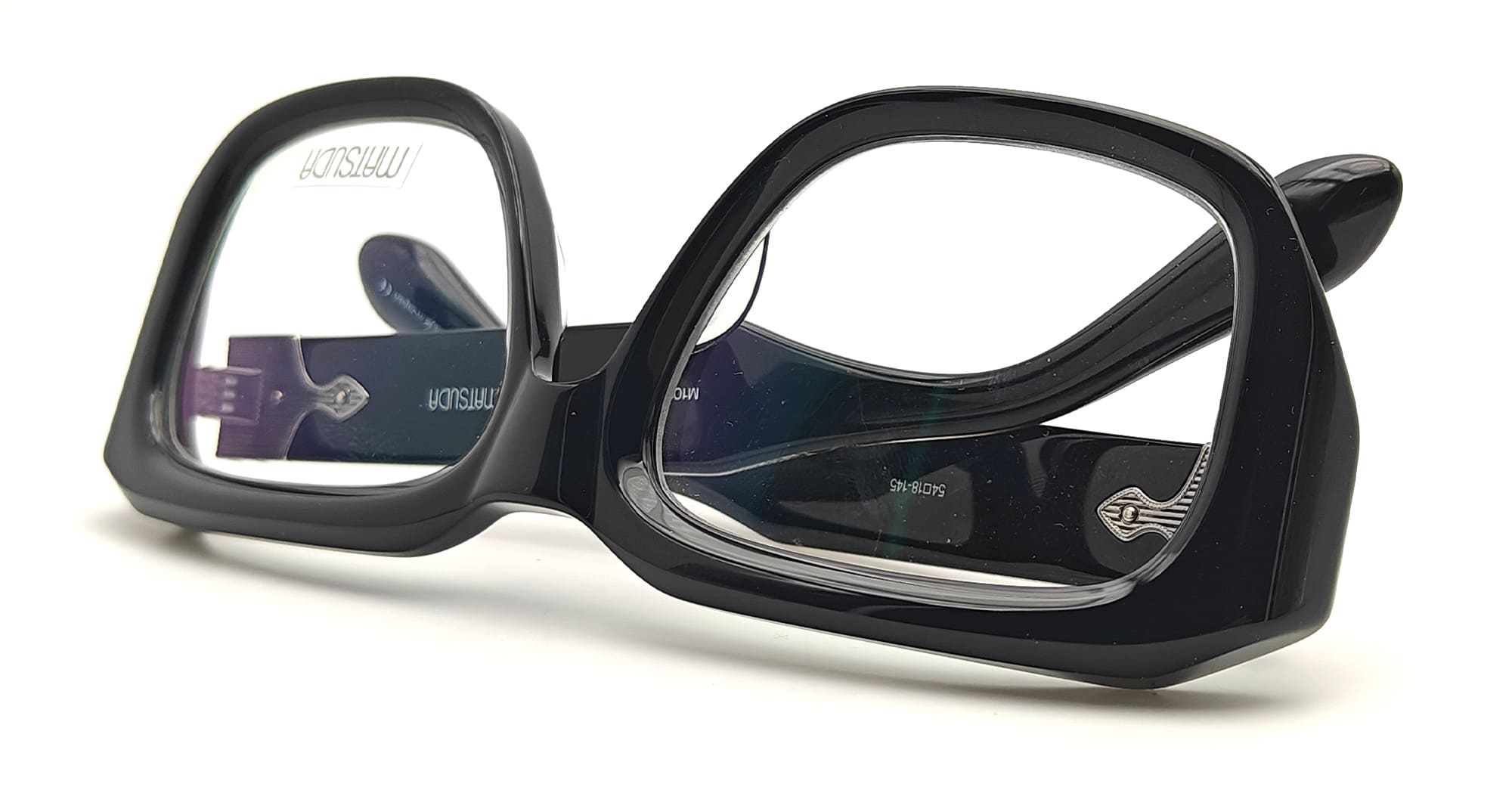 Ottica Mondello Roma - Matsuda - M1036.RX.BLK.54 - M1036 - BLACK RX - Acetate - shape Squared - Black - EYEWEAR - EYEGLASSES - Donna,Women - lens Clear - Made In Japan