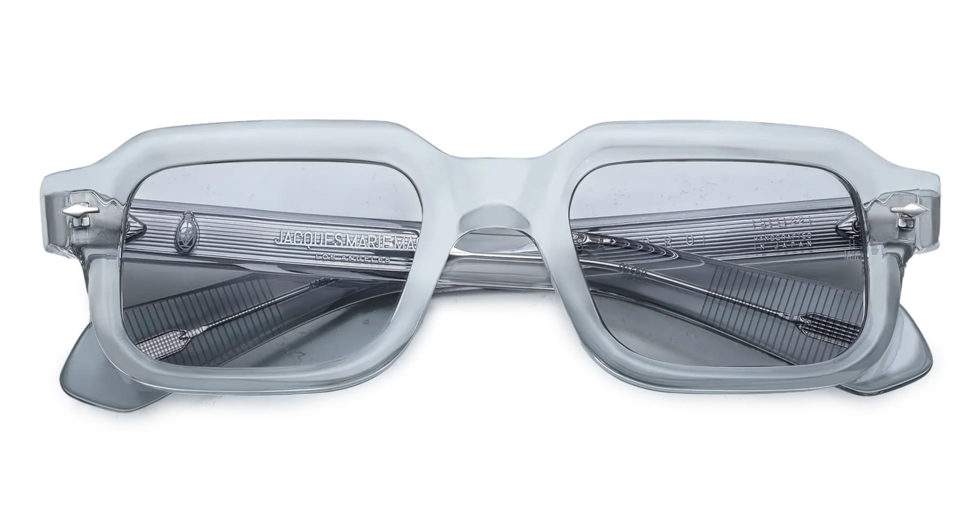 Ottica Mondello Roma - Jacques Marie Mage - JMMSN-15Z - SANDRO - SULFUR - Acetate - shape Rectangular - transparent - EYEWEAR - SUNGLASSES - Unisex,Uomo,Donna,Women,Men - lens Grey - Made In Japan