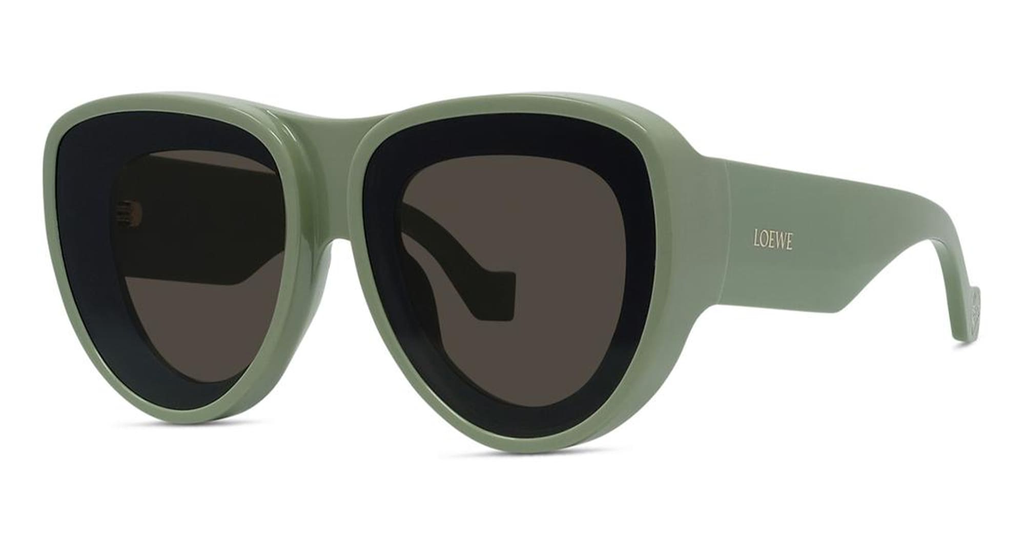 Ottica Mondello Roma - Loewe - LW40170U6196E - SIGNATURE LW40170U - GREEN - Acetate, metal - shape  - green - EYEWEAR - SUNGLASSES - Donna,Women - lens  - Made In Italy
