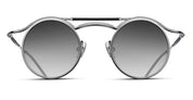 Ottica Mondello Roma - Matsuda - 2903H.SG.BS.43 - 2903H - BRUSHED SILVER - Acetate, titanium - shape Round - Silver - EYEWEAR - SUNGLASSES - Unisex,Uomo,Donna,Women,Men - lens Gradient grey - Made In Japan