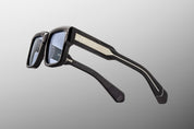 Ottica Mondello Roma - Jacques Marie Mage - JMMHE-K5 - HEMMINGS - OBSCURE - Acetate - shape Squared - Black - EYEWEAR - SUNGLASSES - Unisex,Uomo,Donna,Women,Men - lens Gradient blue - Made In Japan