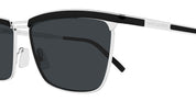 Ottica Mondello Roma - Saint Laurent - SL 795 JOE-003 - SL 795 JOE-003 - SILVER / BLACK - Acetate - shape Rectangular - silver, black - EYEWEAR - SUNGLASSES - Unisex,Uomo,Donna,Women,Men - lens Grey - Made In Italy
