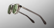 Ottica Mondello Roma - Jacques Marie Mage - JMMDYCP-41 - DEMONCEY CLIP ON - SILVER - Titanium - shape Round - Silver - EYEWEAR - SUNGLASSES - Unisex,Uomo,Donna,Women,Men - lens Green - Made In Japan