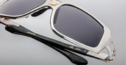 Ottica Mondello Roma - Jacques Marie Mage - JMMSRF-16K - SCARFACE - PLATINUM - titanium, acetate - shape Navigator - Silver - EYEWEAR - SUNGLASSES - Uomo,Men - lens Black - Made In Japan