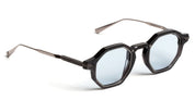 Ottica Mondello Roma - Movitra - CLIMAX 04-C2 S - Climax 04 - C2 Crystal Black / Light Blue Lens - Acetate, metal - shape Octagonal - Black - EYEWEAR - SUNGLASSES - Uomo,Men - lens light blue - Made In Italy