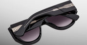 Ottica Mondello Roma - Jacques Marie Mage - JMMBQ-58 - BEL AIR - RAVEN - Acetate - shape Pilot - Black - EYEWEAR - SUNGLASSES - Unisex,Uomo,Donna,Women,Men - lens Grey - Made In Japan
