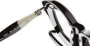 Ottica Mondello Roma - Kuboraum - KRO0J1BSA0GH25OP - MASK J1 BSA - BLACK SHINE RX - Acetate - shape Squared - Black - EYEWEAR - EYEGLASSES - Unisex,Uomo,Donna,Women,Men - lens Clear - Made In Italy