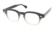 Ottica Mondello Roma - Julius Tart - JTPL-102B - AR 46X24 - BLACK CLEAR FADE RX - Acetate - shape Panto - Black - EYEWEAR - EYEGLASSES - Unisex,Uomo,Donna,Women,Men - lens Clear - Made In Japan