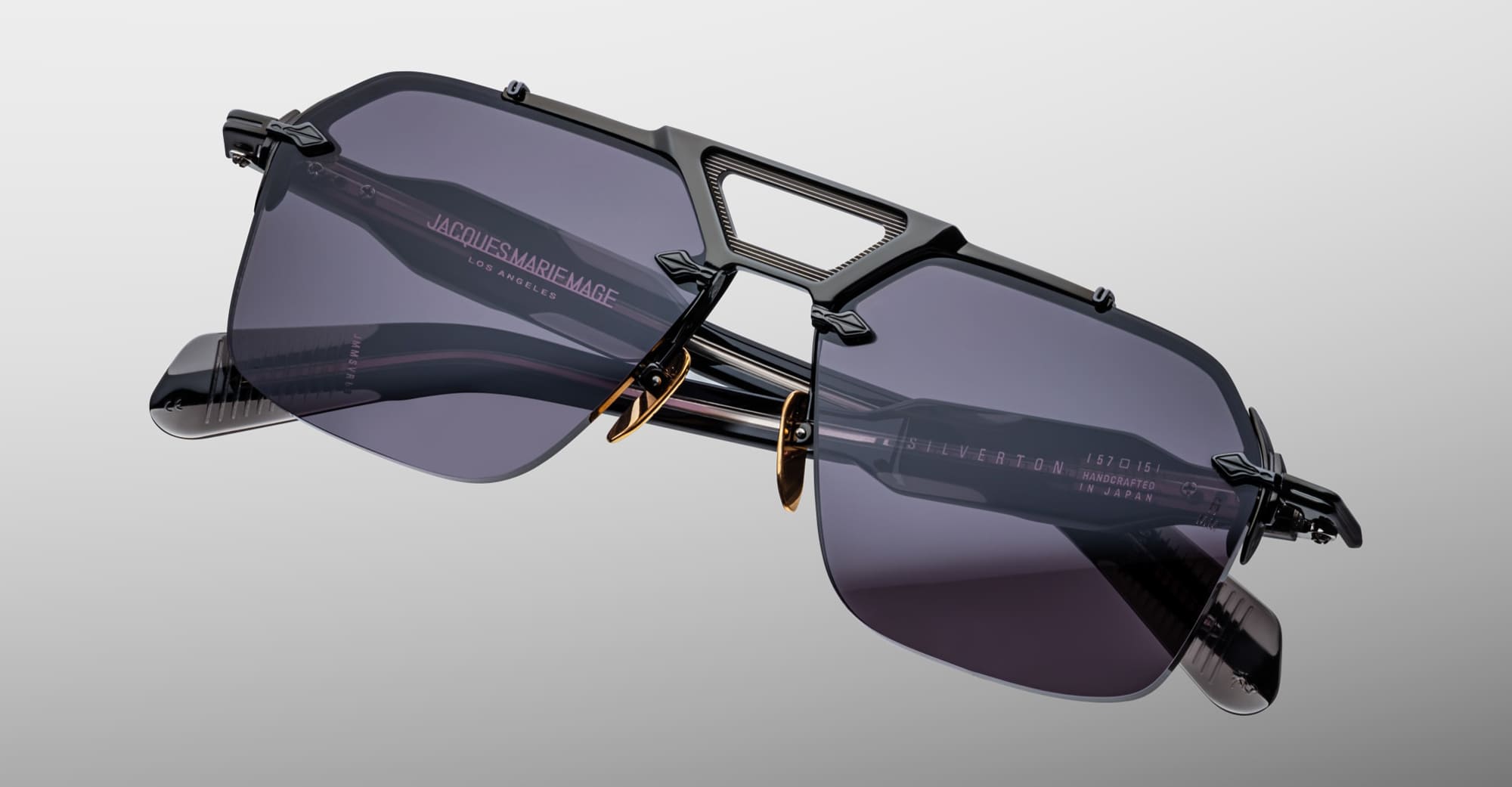 Ottica Mondello Roma - Jacques Marie Mage - JMMSVR-58 - SILVERTON - RAVEN - Acetate, titanium - shape  -  - EYEWEAR - SUNGLASSES - Uomo,Men - lens  - Made In Japan
