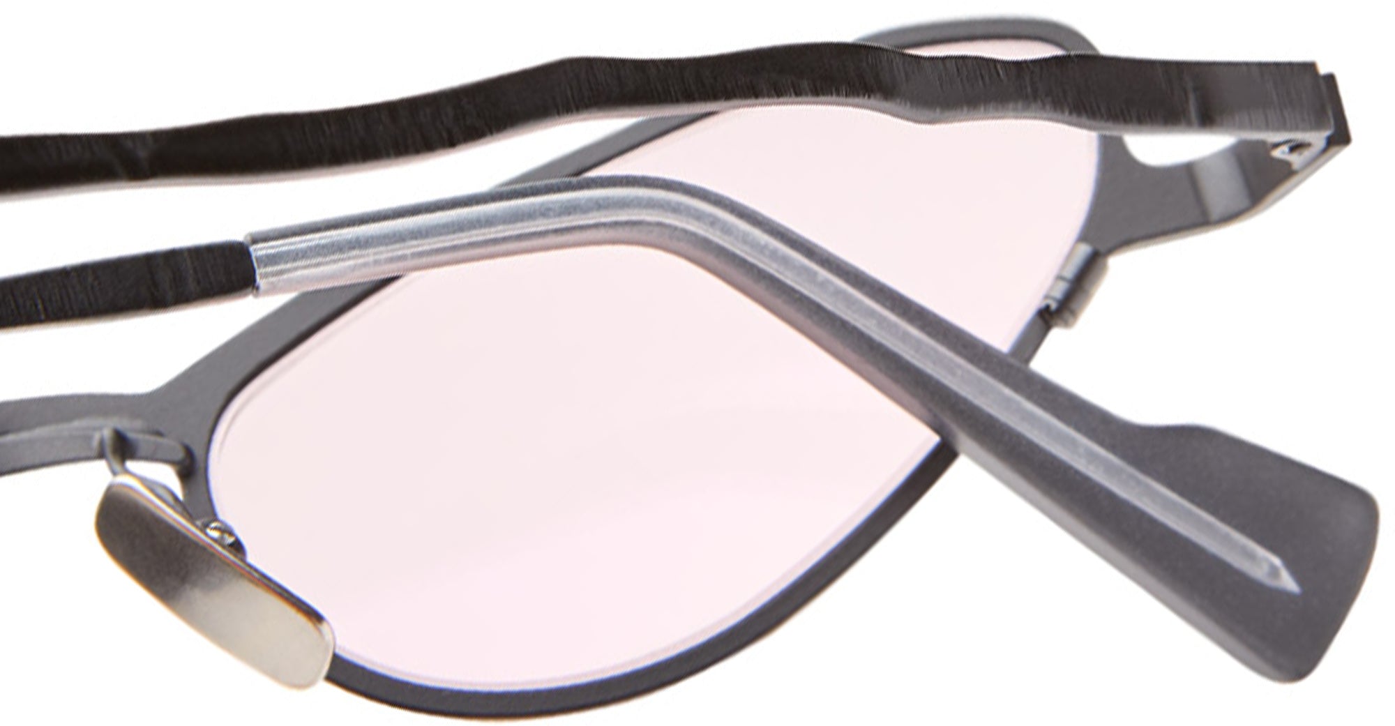 Ottica Mondello Roma - Kuboraum - KRSZ22BB0000002P - MASK Z22 - BLACK MATT - metal, acetate - shape Cat-eye - Black - EYEWEAR - SUNGLASSES - Donna,Women - lens Pink - Made In Italy