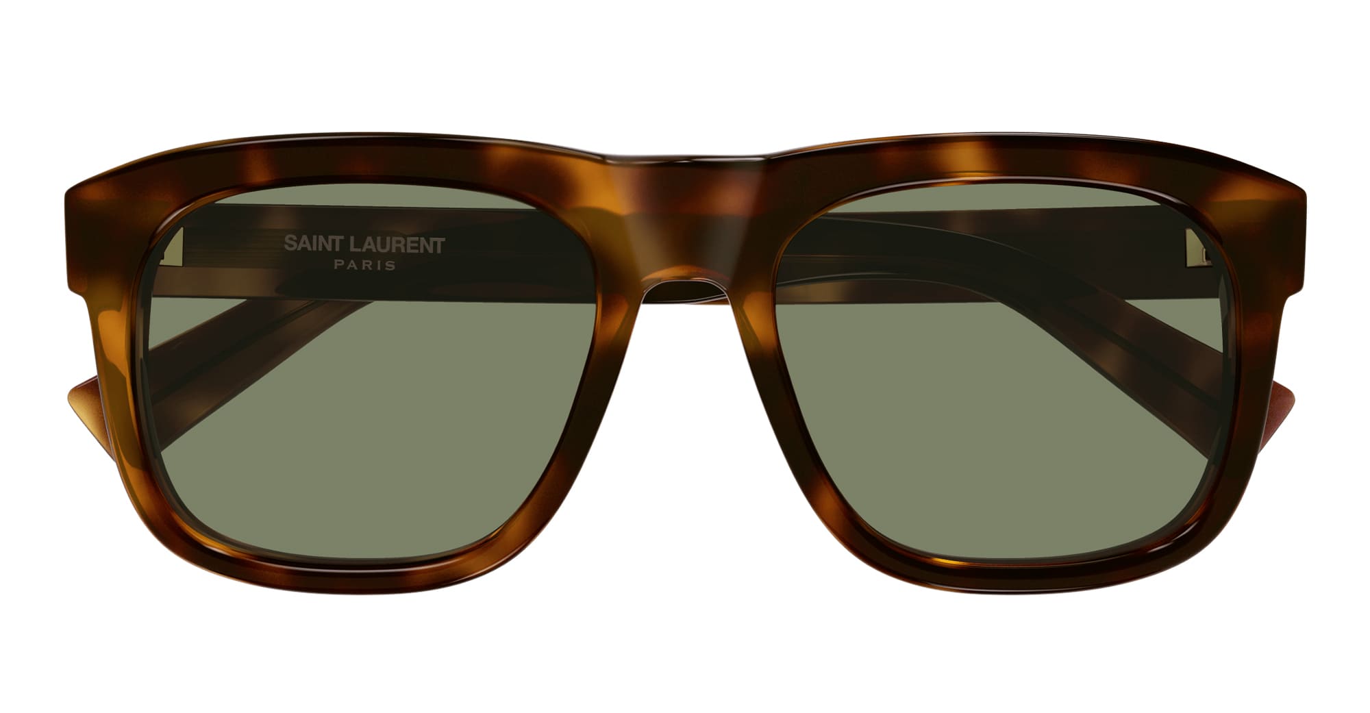 Ottica Mondello Roma - Saint Laurent - SL 558-011 - SL 558-011 - HAVANA - Acetate - shape Squared - Havana - EYEWEAR - SUNGLASSES - Unisex,Uomo,Donna,Women,Men - lens Green - Made In Italy