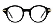 Ottica Mondello Roma - Loewe - LW50111I46001 - Slim Black Round Eyeglasses - Acetate - shape  - Black - EYEWEAR - EYEGLASSES - Donna,Women - lens  - Made In Italy