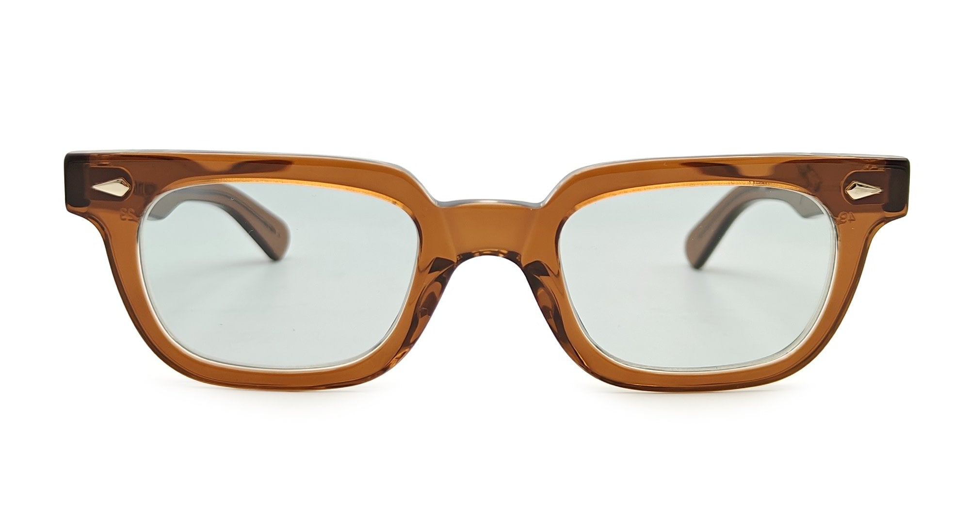  BLUE GREY LENS - Acetate - shape Rectangular - brown - EYEWEAR - SUNGLASSES - Unisex,Uomo,Donna,Women,Men - lens Grey - Made In Japan