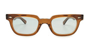 Ottica Mondello Roma - Julius Tart - JTPL-029K-2B-GR-45 - T-MAN - BROWN CRYSTAL II / BLUE GREY LENS - Acetate - shape Rectangular - brown - EYEWEAR - SUNGLASSES - Unisex,Uomo,Donna,Women,Men - lens Grey - Made In Japan