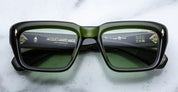 Ottica Mondello Roma - Jacques Marie Mage - JMMWK-10Y4 - DECADE COLLECTION: WALKER - ROVER - Acetate - shape Rectangular - green - EYEWEAR - SUNGLASSES - Uomo,Men - lens Green - Made In Japan