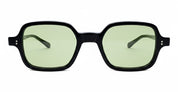 Ottica Mondello Roma - Julius Tart - JTPL-036A-2B-GN-30 - T-SQUARE - BLACK / GREEN LENS - Acetate - shape Squared - Black - EYEWEAR - SUNGLASSES - Unisex,Uomo,Donna,Women,Men - lens Green - Made In Japan