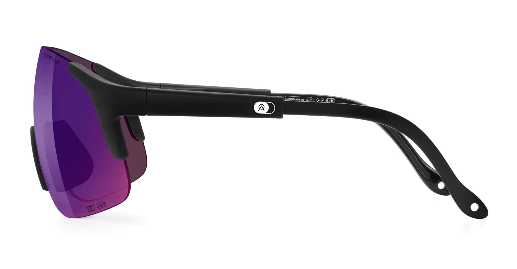 Ottica Mondello Roma - Alba Optics - 8050054515991 - JUMBO - BLACK / VZUM PLASMA - Tr90 - shape Mask - Black - EYEWEAR - SUNGLASSES - Unisex,Uomo,Donna,Women,Men - lens purple - Made In Italy