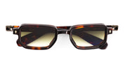 Ottica Mondello Roma - Sato - Ran-II-TT-AG-1 - RAN II - TOKYO TORTOISE / ANTIQUE GOLD - Acetate - shape Rectangular - Tortoise - EYEWEAR - SUNGLASSES - Unisex,Uomo,Donna,Women,Men - lens Gradient green - Made In Japan