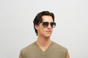 Ottica Mondello Roma - Mykita - 10086148 - MOJAVE - MH7 Pitch Black / Glossy Gold - stainless steel - shape  - Black, gold - EYEWEAR - SUNGLASSES - Unisex,Uomo,Donna,Women,Men - lens  - Made In Germany