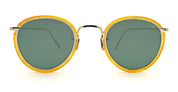Ottica Mondello Roma - Eyevan - 717-E-46-8002-GRN - 717 - 8002 TRANSPARENT BROWN / DARK GREEN LENS - Acetate - shape  - brown - EYEWEAR - SUNGLASSES - Unisex,Uomo,Donna,Women,Men - lens Green - Made In Japan