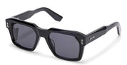 Ottica Mondello Roma - Akoni - AKS-535A-54 - PEGASUS-TWO - BLACK - Acetate, titanium - shape Squared - Black - EYEWEAR - SUNGLASSES - Unisex,Uomo,Donna,Women,Men - lens Grey - Made In Japan