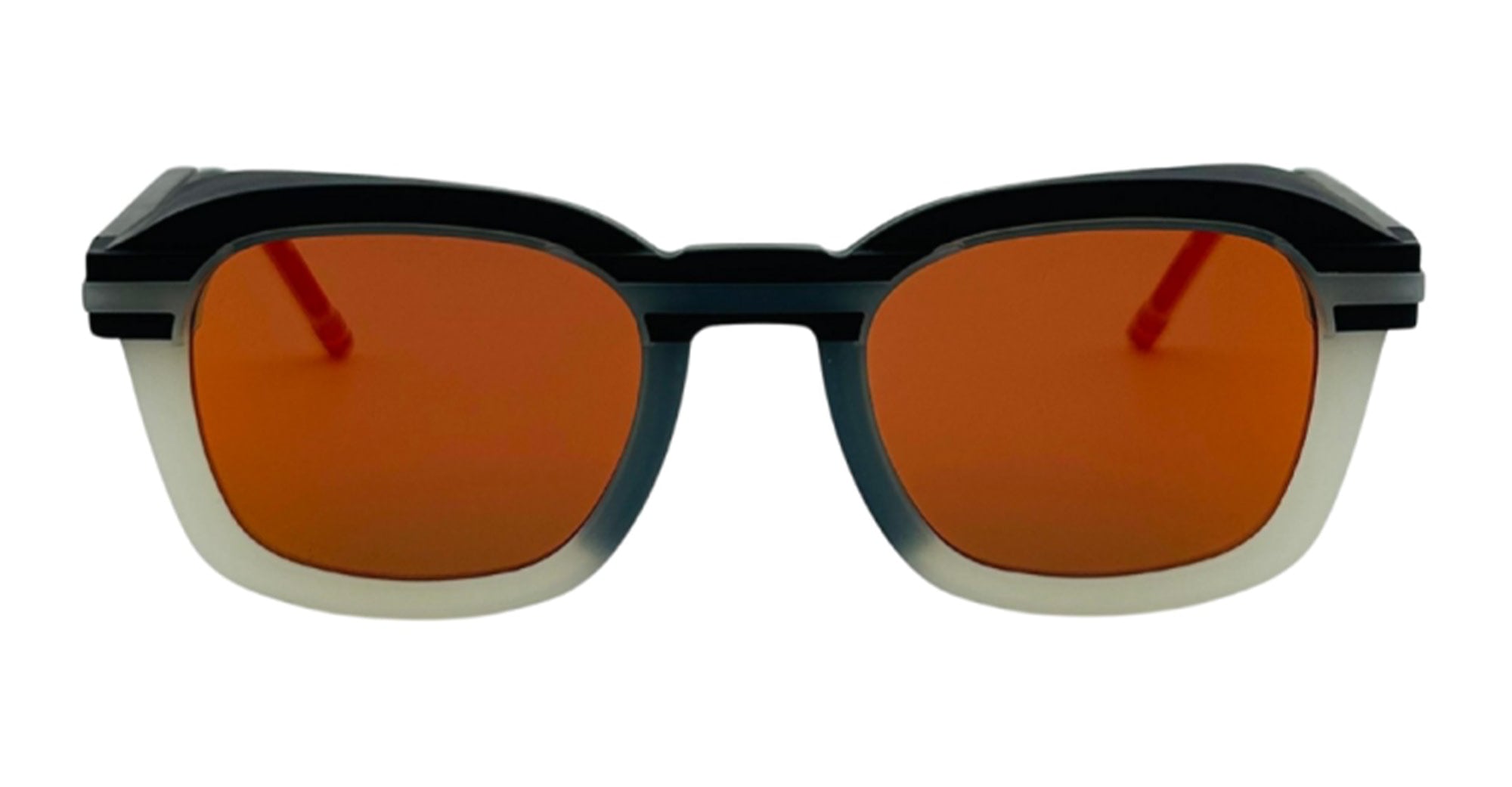 Ottica Mondello Roma - Thom Browne - UES940A-G0004-104-48.5 - RECTANGULAR - BLACK / WHITE - Injected Nylon - shape  - black, white - EYEWEAR - SUNGLASSES - Unisex,Uomo,Donna,Women,Men - lens  - Made In Japan