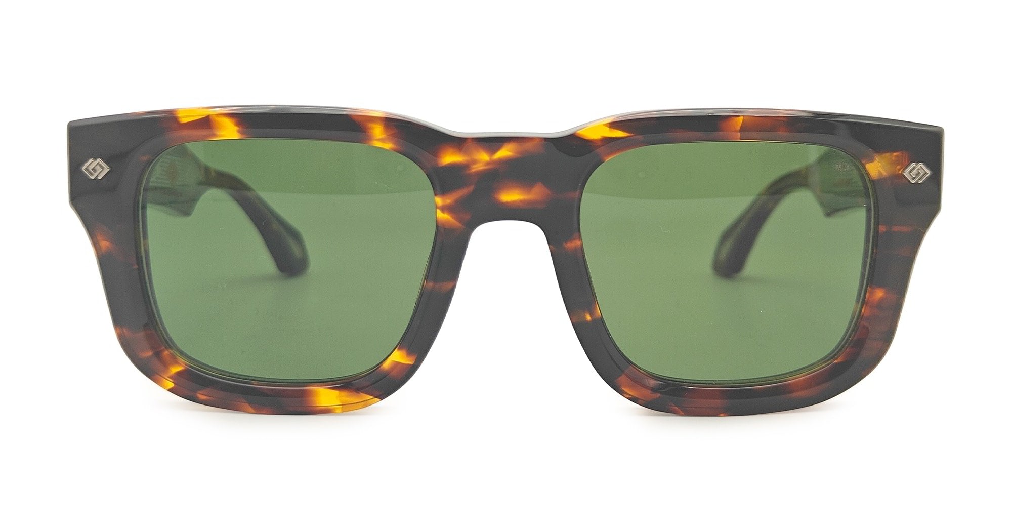 Ottica Mondello Roma - Daizo - A-S001e-T1-PG01 - PETE - TORTOISE / GREEN LENS - Acetate - shape  - Havana - EYEWEAR - SUNGLASSES - Unisex,Uomo,Donna,Women,Men - lens  - Made In Japan