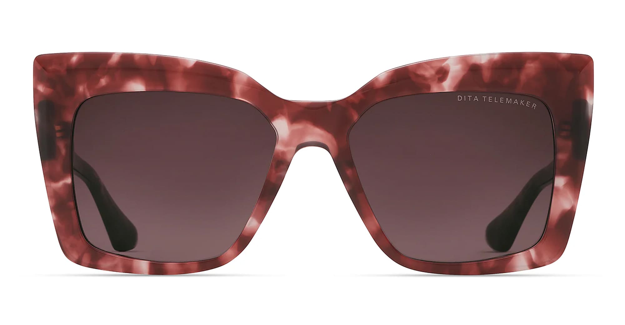 Ottica Mondello Roma - DITA - DTS704-A-05 - TELEMAKER - ROSE TORTOISE - Acetate - shape Butterfly - Tortoise - EYEWEAR - SUNGLASSES - Donna,Women - lens red - Made In Japan