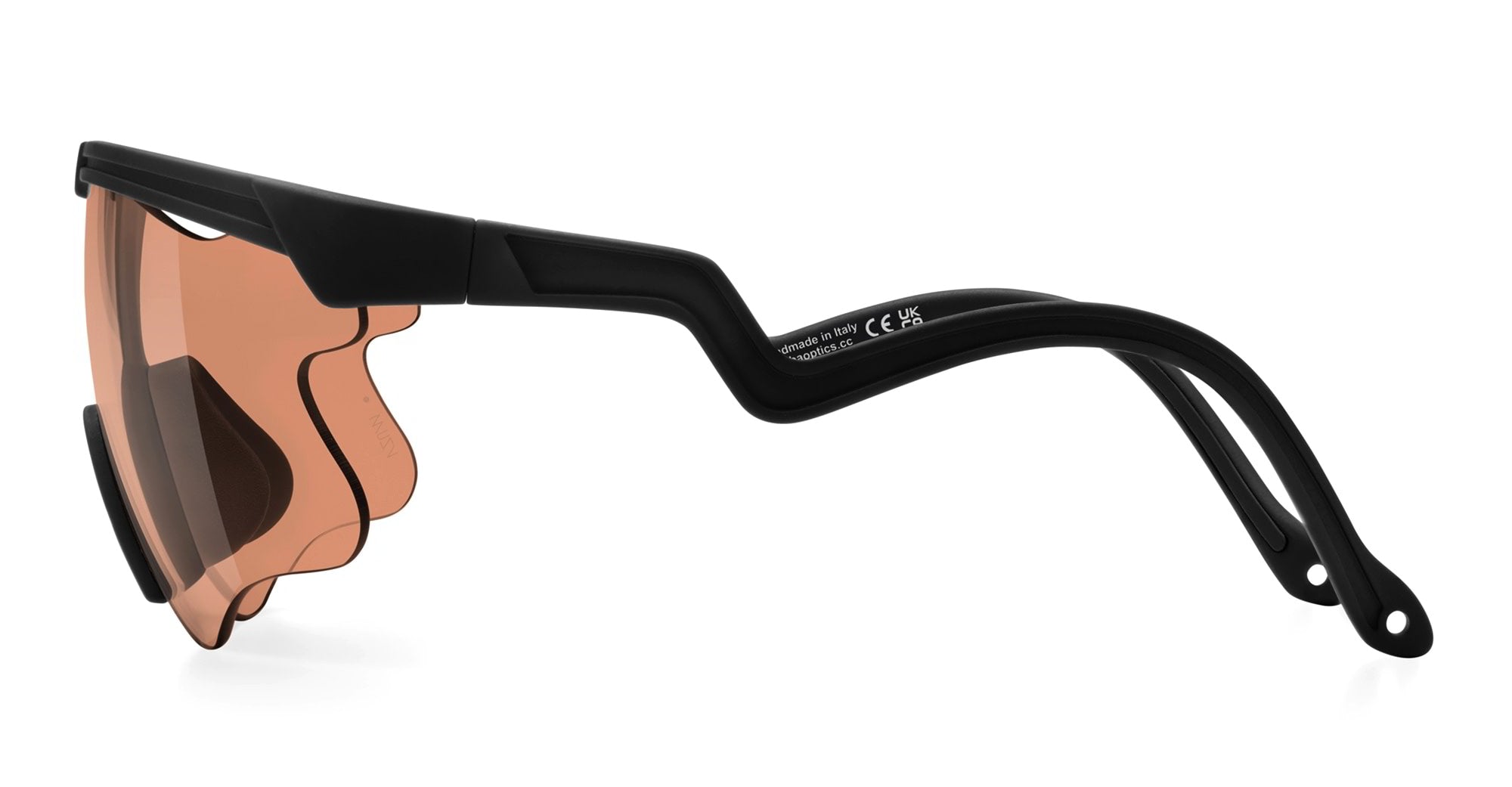 Ottica Mondello Roma - Alba Optics - 8050054518572 - DELTA LEI - BLACK / VZUM SALMON - Tr90 - shape Mask - Black - EYEWEAR - SUNGLASSES - Unisex,Uomo,Donna,Women,Men - lens Pink - Made In Italy