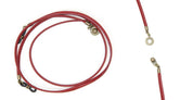 Leather detachable cord - red