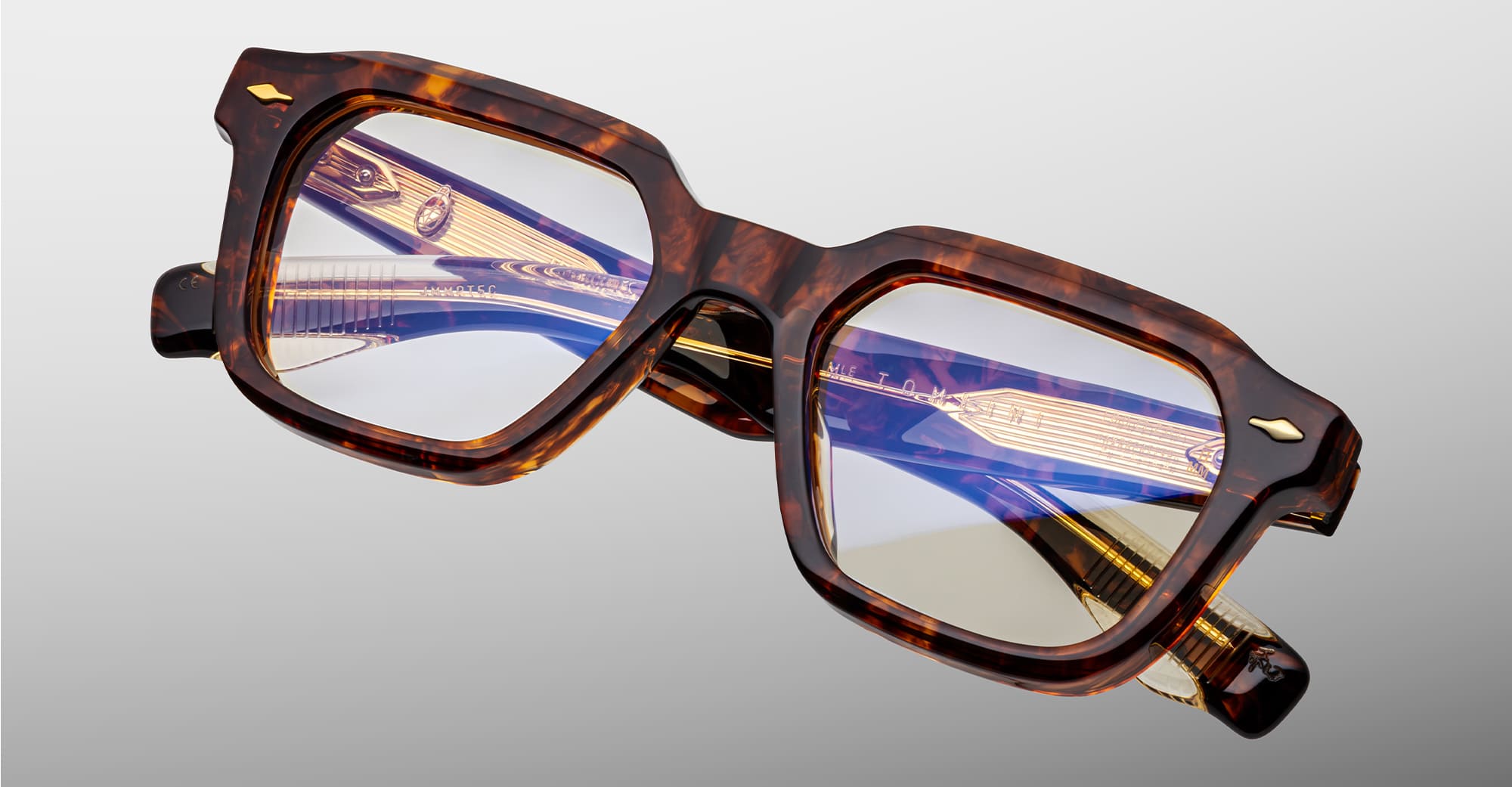 Ottica Mondello Roma - Jacques Marie Mage - JMMPTRX-5C - TOMLIN - ARGYLE RX - Acetate - shape Squared - Tortoise - EYEWEAR - EYEGLASSES - Unisex,Uomo,Donna,Women,Men - lens Clear - Made In Japan