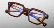 Ottica Mondello Roma - Jacques Marie Mage - JMMPTRX-5C - TOMLIN - ARGYLE RX - Acetate - shape Squared - Tortoise - EYEWEAR - EYEGLASSES - Unisex,Uomo,Donna,Women,Men - lens Clear - Made In Japan