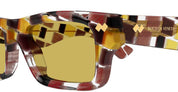 Ottica Mondello Roma - Bottega Veneta - BV1351S-003 - BV1351S-003 - MULTICOLOR - Acetate - shape Squared - brown - EYEWEAR - SUNGLASSES - Unisex,Uomo,Donna,Women,Men - lens yellow - Made In Japan