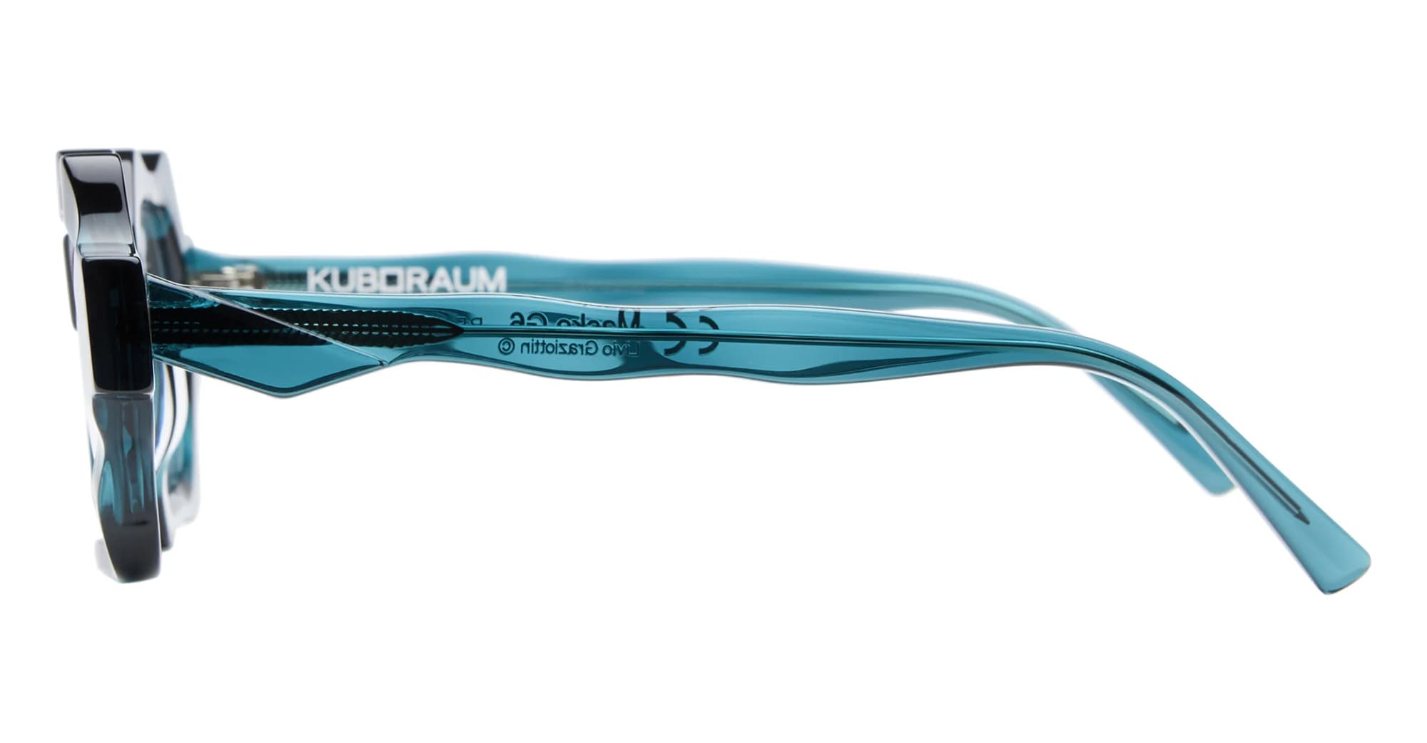 Ottica Mondello Roma - Kuboraum - KRO0G6RF000000OP - MASK G6 - RAIN FOREST RX - Acetate - shape Rectangular - green - EYEWEAR - EYEGLASSES - Donna,Women - lens Clear - Made In Italy