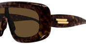 Ottica Mondello Roma - Bottega Veneta - BV1281S-002 - BV1281S-002 - HAVANA - Acetate - shape Mask - Havana - EYEWEAR - SUNGLASSES - Unisex,Uomo,Donna,Women,Men - lens Brown - Made In Japan