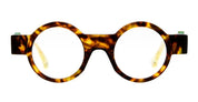 Ottica Mondello Roma - Kuboraum - KROI02YHV00000OP - MASK I02 PNL - YELLOW HAVANA RX - Acetate - shape Round - Havana - EYEWEAR - EYEGLASSES - Unisex,Uomo,Donna,Women,Men - lens Clear - Made In Italy