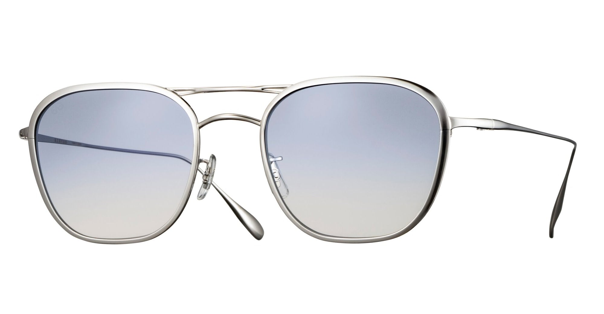 Ottica Mondello Roma - Eyevan - STERNBERG-W-51-S-P.BLUH - STERNBERG W - SILVER / GRADIENT BLUE LENS - Titanium - shape  - Silver - EYEWEAR - SUNGLASSES - Unisex,Uomo,Donna,Women,Men - lens  - Made In Japan