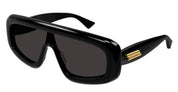 Ottica Mondello Roma - Bottega Veneta - BV1281S-001 - BV1281S-001 - BLACK - Acetate - shape Mask - Black - EYEWEAR - SUNGLASSES - Unisex,Uomo,Donna,Women,Men - lens Grey - Made In Japan