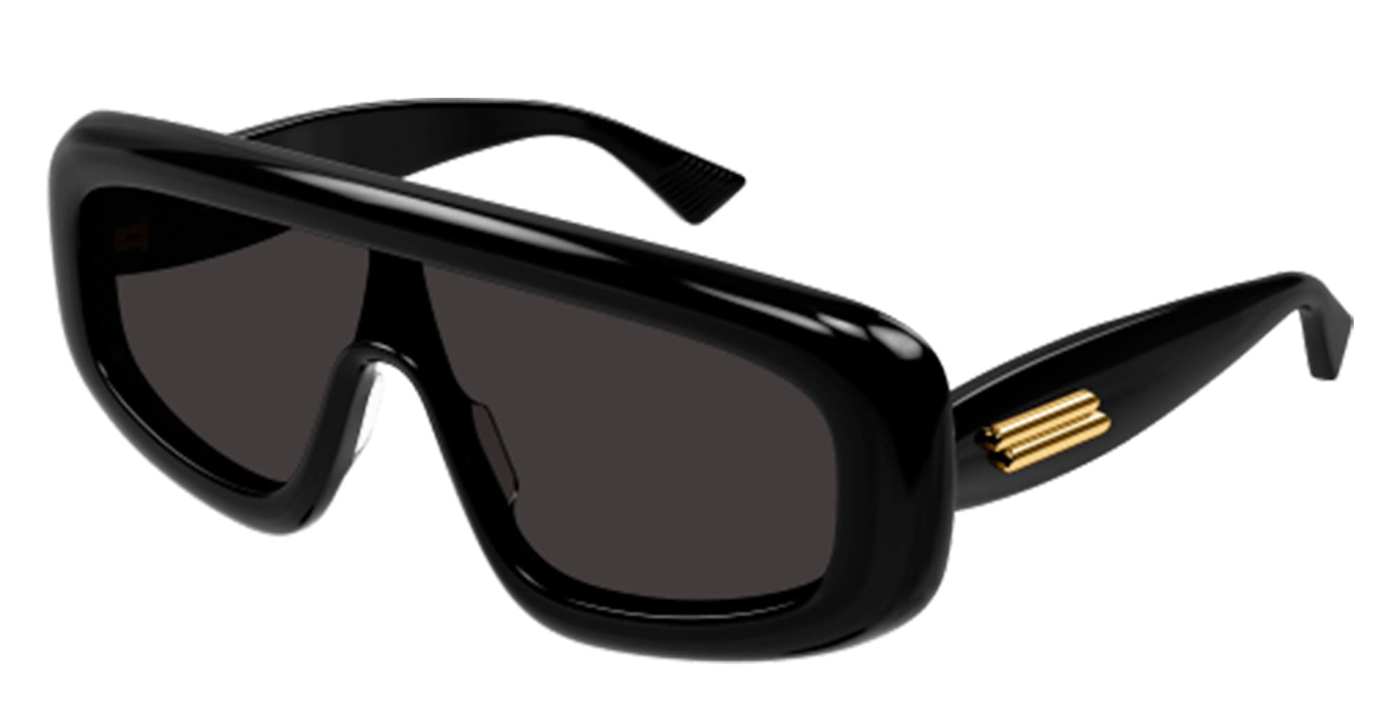 Ottica Mondello Roma - Bottega Veneta - BV1281S-001 - BV1281S-001 - BLACK - Acetate - shape Mask - Black - EYEWEAR - SUNGLASSES - Unisex,Uomo,Donna,Women,Men - lens Grey - Made In Japan