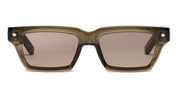 Ottica Mondello Roma - John Dalia - P04-C162 - PROJECT 04 C162 - Olive translucid / Yellow Gold - Acetate - shape Rectangular - green, gold - EYEWEAR - SUNGLASSES - Unisex,Uomo,Donna,Women,Men - lens Brown - Made In France