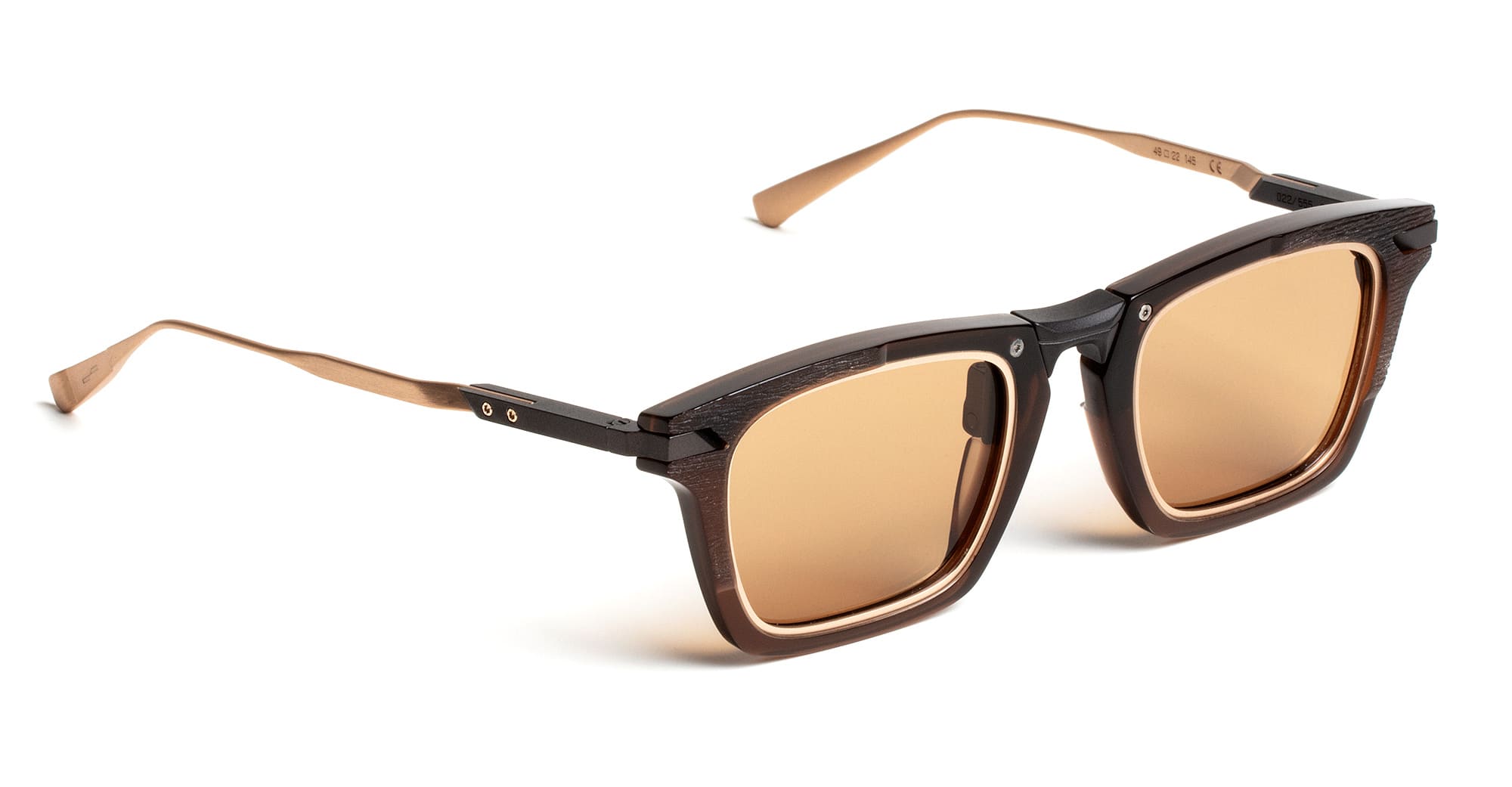  Light Brown Lens - Acetate, metal - shape Rectangular - brown - EYEWEAR - SUNGLASSES - Uomo,Men - lens light brown - Made In Italy