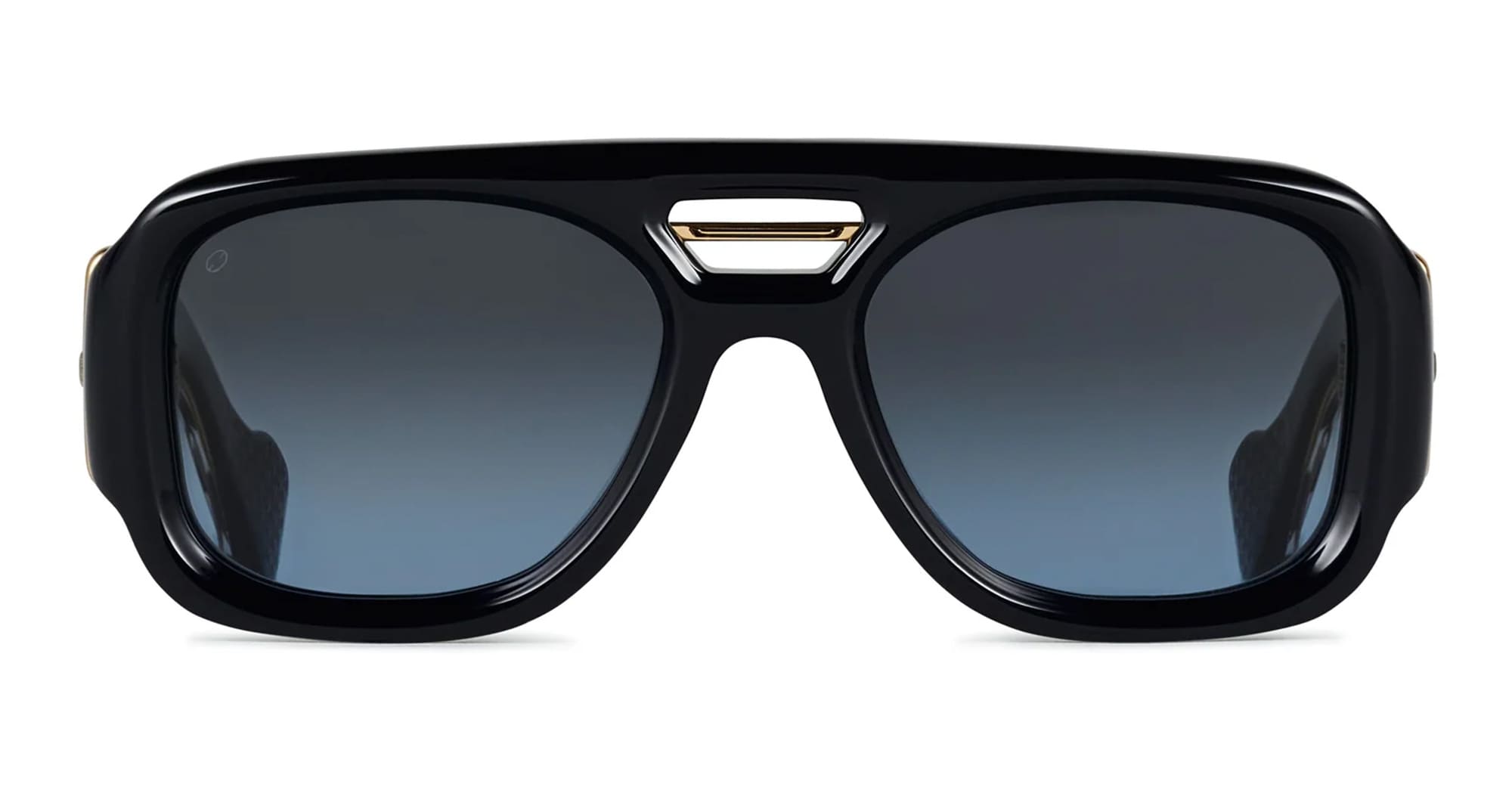 Ottica Mondello Roma - T HENRI - BOAW - BORA - TWILIGHT - Acetate - shape Aviator - Black - EYEWEAR - SUNGLASSES - Unisex,Uomo,Donna,Women,Men - lens Gradient blue - Made In Japan