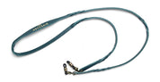 Twisted leather soft bracelet cord - turqoise