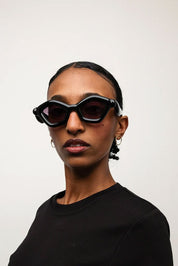 Ottica Mondello Roma - Paloceras - SB-DX - PEBBLE - Shadow Black DX - Acetate - shape  - Black - EYEWEAR - SUNGLASSES - Unisex,Uomo,Donna,Women,Men - lens  - Made In China