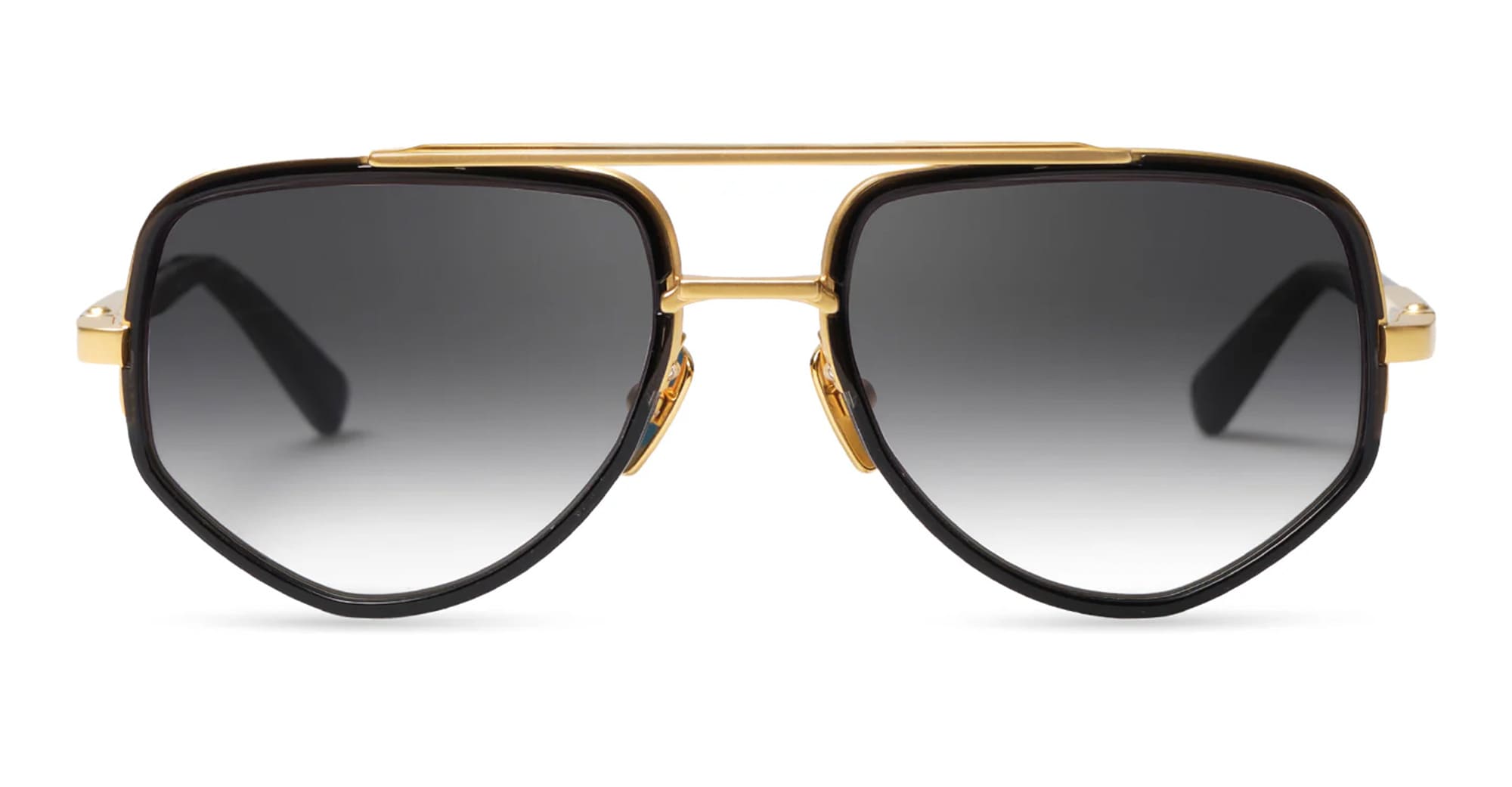  MATTE YELLOW GOLD - acetate, titanium  - shape  - Black, gold - EYEWEAR - SUNGLASSES - Donna,Women - lens  - Made In Japan