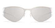 Ottica Mondello Roma - Mykita - 10088831 - SIERRA - SHINY SILVER / WARMGREY FLASH - stainless steel - shape Oval - Silver - EYEWEAR - SUNGLASSES - Uomo,Men - lens silver - Made In Germany