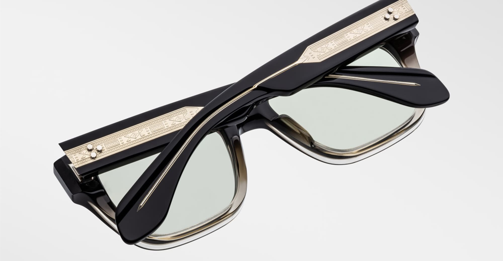 Ottica Mondello Roma - Jacques Marie Mage - JMMCASH-3R - JOHNNY CASH BY JMM: CASH - BLACK FADE - Acetate - shape  - Black - EYEWEAR - SUNGLASSES - Uomo,Men - lens  - Made In Japan