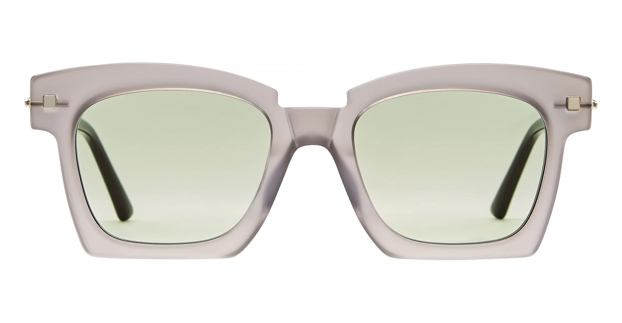 Ottica Mondello Roma - Kuboraum - KRS0J5VP00000020 - MASK J5 VP - VIOLET PETAL - Acetate - shape Squared - violet - EYEWEAR - SUNGLASSES - Unisex,Uomo,Donna,Women,Men - lens light green - Made In Italy