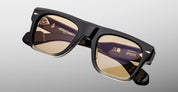 Ottica Mondello Roma - Jacques Marie Mage - JMMMI-3R - MISHIMA - BLACK FADE - Acetate - shape Rectangular - Black - EYEWEAR - SUNGLASSES - Unisex,Uomo,Donna,Women,Men - lens yellow - Made In Japan