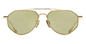 Ottica Mondello Roma - Cutler and Gross - GFSN-017-54-03 - THE GREAT FROG - LYNOTT - GOLD - Titanium - shape Aviator - Gold - EYEWEAR - SUNGLASSES - Unisex,Uomo,Donna,Women,Men - lens Green - Made In Japan